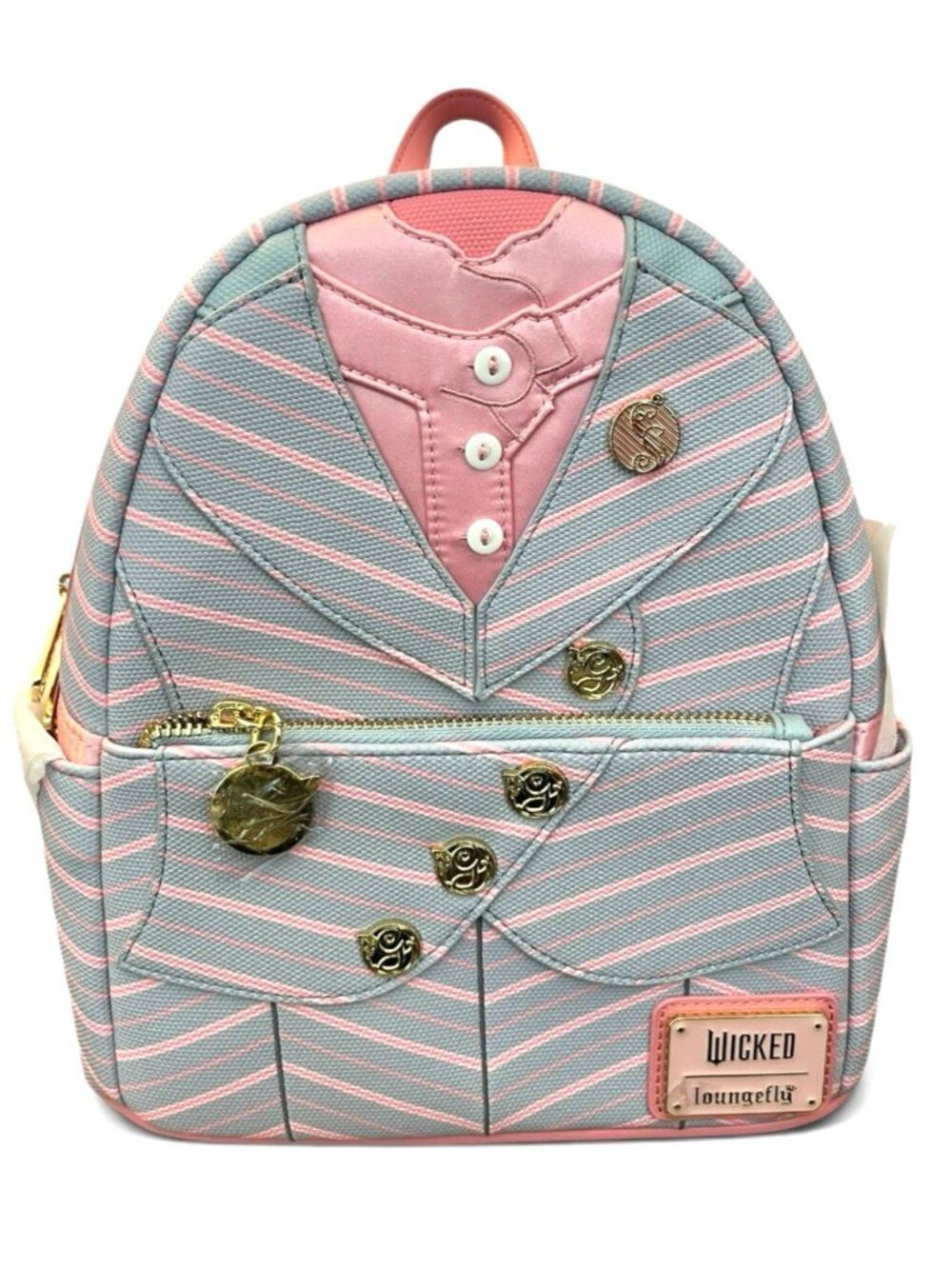 Loungefly Wicked Glinda Shiz University Uniform Cosplay Mini Backpack NWT